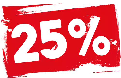 25 Percent Discount
