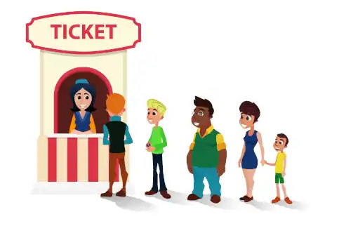 retail stores manage queues like ticket queue or queue tickets