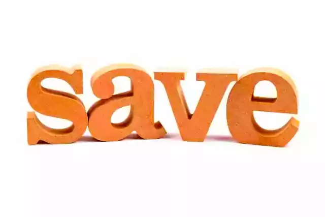 Save
       money